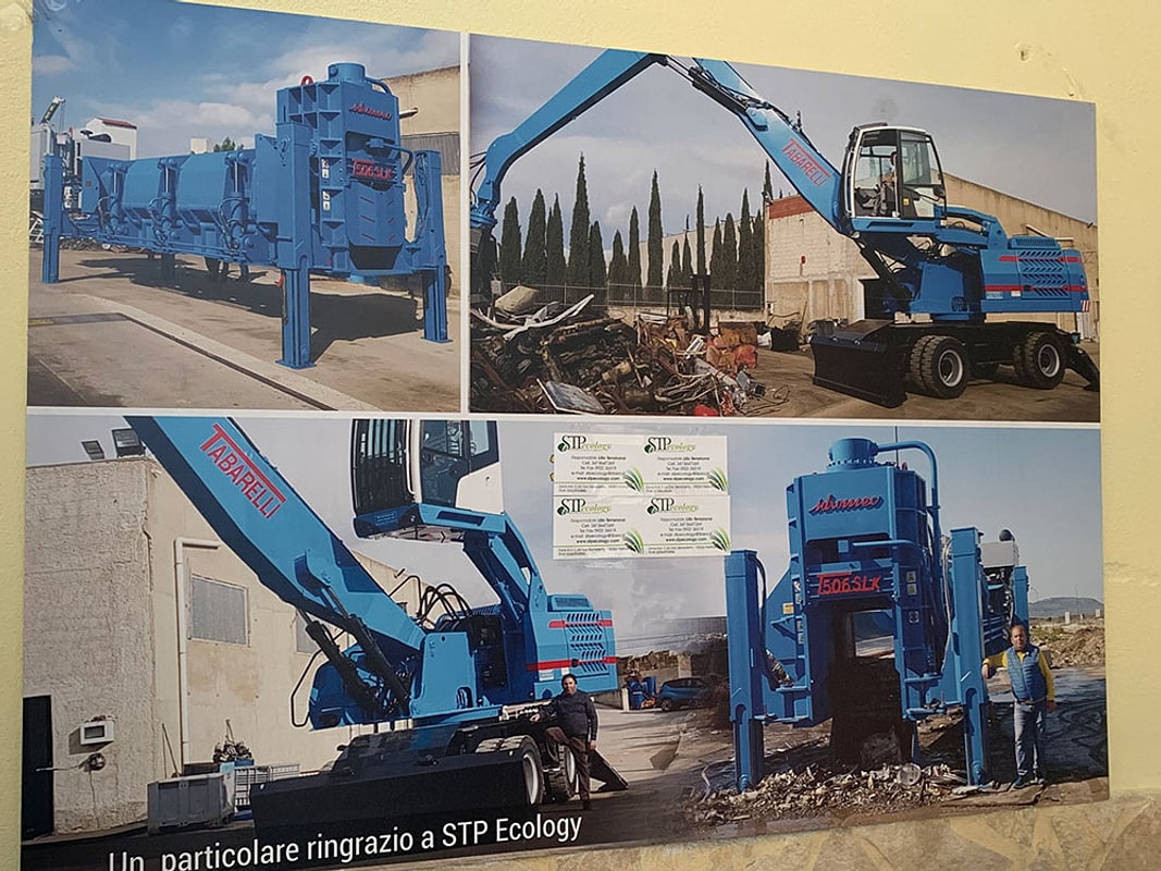 Pagina di presentazione dei macchinari dell'impianto